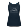 St. Louis, Missouri Women’s Tank Top - Skyline Women’s St. Louis Tank Top - deep navy