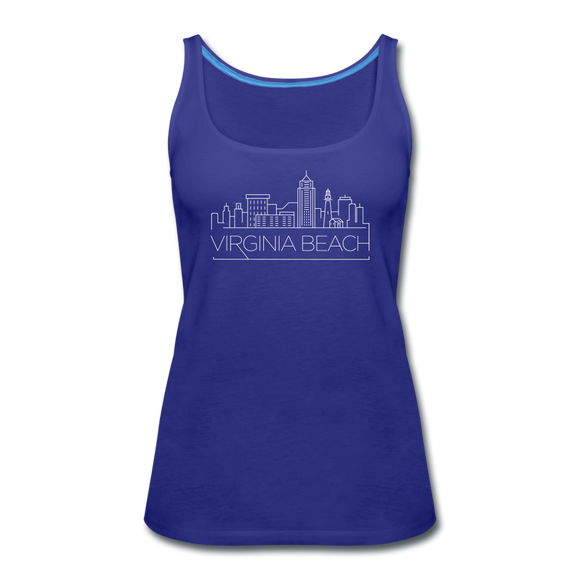 Virginia Beach, Virginia Women’s Tank Top - Skyline Women’s Virginia Beach Tank Top - royal blue
