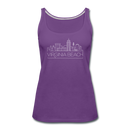 Virginia Beach, Virginia Women’s Tank Top - Skyline Women’s Virginia Beach Tank Top - purple