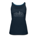 Virginia Beach, Virginia Women’s Tank Top - Skyline Women’s Virginia Beach Tank Top - deep navy