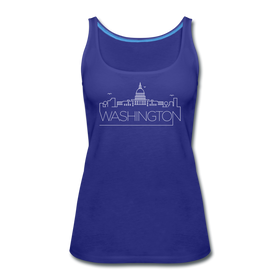 Washington DC Women’s Tank Top - Skyline Women’s Washington DC Tank Top - royal blue