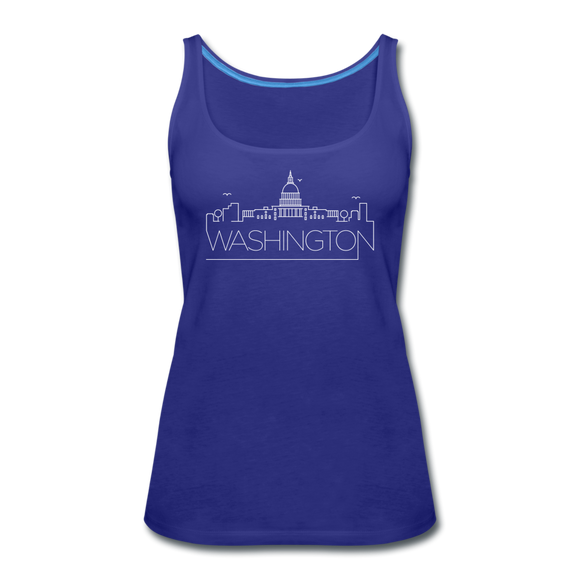 Washington DC Women’s Tank Top - Skyline Women’s Washington DC Tank Top - royal blue