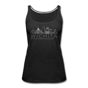 Wichita, Kansas Women’s Tank Top - Skyline Women’s Wichita Tank Top - black
