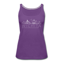 Wichita, Kansas Women’s Tank Top - Skyline Women’s Wichita Tank Top - purple