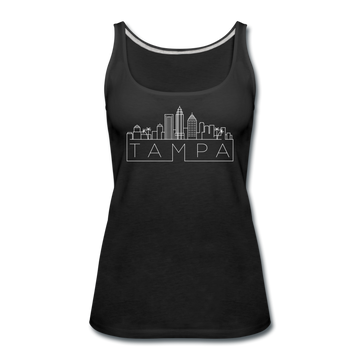 Tampa, Florida Women’s Tank Top - Skyline Women’s Tampa Tank Top - black