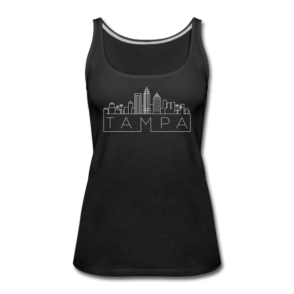 Tampa, Florida Women’s Tank Top - Skyline Women’s Tampa Tank Top - black