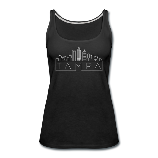 Tampa, Florida Women’s Tank Top - Skyline Women’s Tampa Tank Top - black