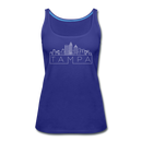 Tampa, Florida Women’s Tank Top - Skyline Women’s Tampa Tank Top - royal blue
