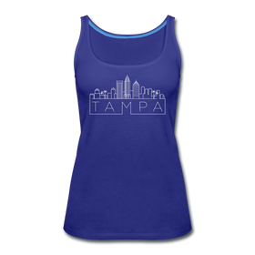Tampa, Florida Women’s Tank Top - Skyline Women’s Tampa Tank Top - royal blue