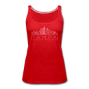 Tampa, Florida Women’s Tank Top - Skyline Women’s Tampa Tank Top - red