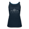 Tampa, Florida Women’s Tank Top - Skyline Women’s Tampa Tank Top - deep navy