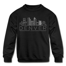 Denver, Colorado Youth Sweatshirt - Skyline Youth Denver Crewneck Sweatshirt