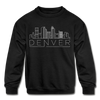 Denver, Colorado Youth Sweatshirt - Skyline Youth Denver Crewneck Sweatshirt