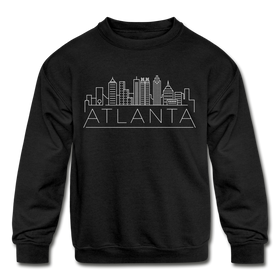 Atlanta, Georgia Youth Sweatshirt - Skyline Youth Atlanta Crewneck Sweatshirt