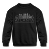 Atlanta, Georgia Youth Sweatshirt - Skyline Youth Atlanta Crewneck Sweatshirt