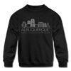 Albuquerque, New Mexico Youth Sweatshirt - Skyline Youth Albuquerque Crewneck Sweatshirt