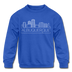 Albuquerque, New Mexico Youth Sweatshirt - Skyline Youth Albuquerque Crewneck Sweatshirt - royal blue