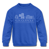 Albuquerque, New Mexico Youth Sweatshirt - Skyline Youth Albuquerque Crewneck Sweatshirt