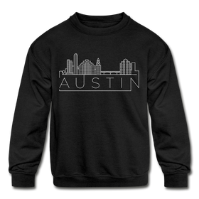 Austin, Texas Youth Sweatshirt - Skyline Youth Austin Crewneck Sweatshirt