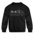 Charleston, South Carolina Youth Sweatshirt - Skyline Youth Charleston Crewneck Sweatshirt - black