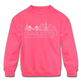 Charleston, South Carolina Youth Sweatshirt - Skyline Youth Charleston Crewneck Sweatshirt