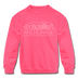 Anchorage, Alaska Youth Sweatshirt - Skyline Youth Anchorage Crewneck Sweatshirt - neon pink