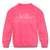 Birmingham, Alabama Youth Sweatshirt - Skyline Youth Birmingham Crewneck Sweatshirt - neon pink