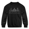 Buffalo, New York Youth Sweatshirt - Skyline Youth Buffalo Crewneck Sweatshirt