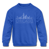 Chicago, Illinois Youth Sweatshirt - Skyline Youth Chicago Crewneck Sweatshirt