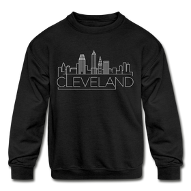 Cleveland, Ohio Youth Sweatshirt - Skyline Youth Cleveland Crewneck Sweatshirt