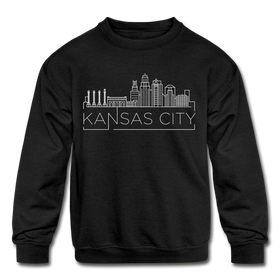 Kansas City, Missouri Youth Sweatshirt - Skyline Youth Kansas City Crewneck Sweatshirt