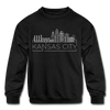 Kansas City, Missouri Youth Sweatshirt - Skyline Youth Kansas City Crewneck Sweatshirt
