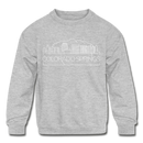 Colorado Springs, Colorado Youth Sweatshirt - Skyline Youth Colorado Springs Crewneck Sweatshirt - heather gray