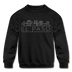 El Paso, Texas Youth Sweatshirt - Skyline Youth El Paso Crewneck Sweatshirt - black