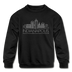Indianapolis, Indiana Youth Sweatshirt - Skyline Youth Indianapolis Crewneck Sweatshirt - black