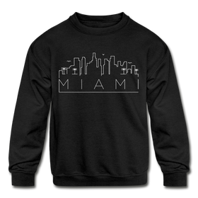 Miami, Florida Youth Sweatshirt - Skyline Youth Miami Crewneck Sweatshirt