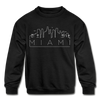 Miami, Florida Youth Sweatshirt - Skyline Youth Miami Crewneck Sweatshirt