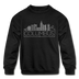 Columbus, Ohio Youth Sweatshirt - Skyline Youth Columbus Crewneck Sweatshirt - black