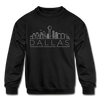Dallas, Texas Youth Sweatshirt - Skyline Youth Dallas Crewneck Sweatshirt