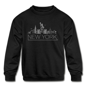 New York Youth Sweatshirt - Skyline Youth New York Crewneck Sweatshirt