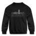 Oklahoma City, Oklahoma Youth Sweatshirt - Skyline Youth Oklahoma City Crewneck Sweatshirt - black