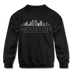 Houston, Texas Youth Sweatshirt - Skyline Youth Houston Crewneck Sweatshirt - black