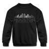 Houston, Texas Youth Sweatshirt - Skyline Youth Houston Crewneck Sweatshirt