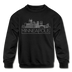 Minneapolis, Minnesota Youth Sweatshirt - Skyline Youth Minneapolis Crewneck Sweatshirt - black