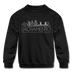 Sacramento, California Youth Sweatshirt - Skyline Youth Sacramento Crewneck Sweatshirt - black