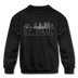 Saint Paul, Minnesota Youth Sweatshirt - Skyline Youth Saint Paul Crewneck Sweatshirt - black