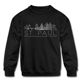 Saint Paul, Minnesota Youth Sweatshirt - Skyline Youth Saint Paul Crewneck Sweatshirt