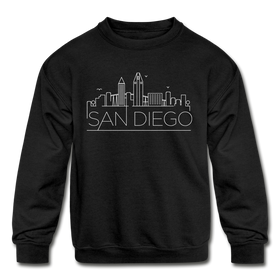 San Diego, California Youth Sweatshirt - Skyline Youth San Diego Crewneck Sweatshirt