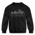 Pittsburgh, Pennsylvania Youth Sweatshirt - Skyline Youth Pittsburgh Crewneck Sweatshirt - black