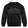 Phoenix, Arizona Youth Sweatshirt - Skyline Youth Phoenix Crewneck Sweatshirt